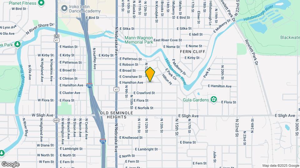 1205 E Hamilton Ave Map and Location Details