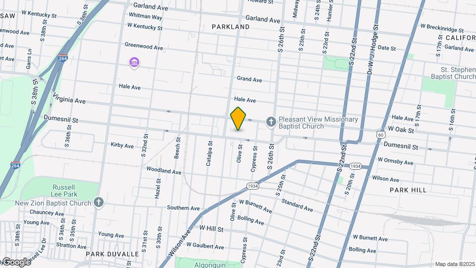 2733 Dumesnil St Map and Location Details
