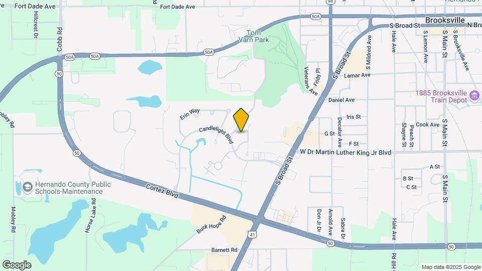 909 Candlebrook Ln Map and Location Details
