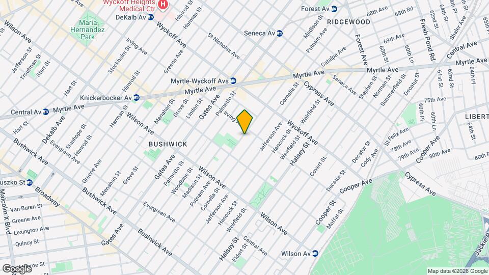 1428 Putnam Ave Mapa y Detalles de la Ubicación