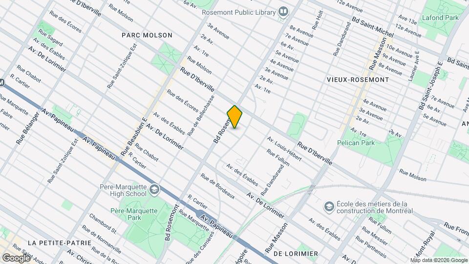 5861-5863 Des Écores Rue Map and Location Details