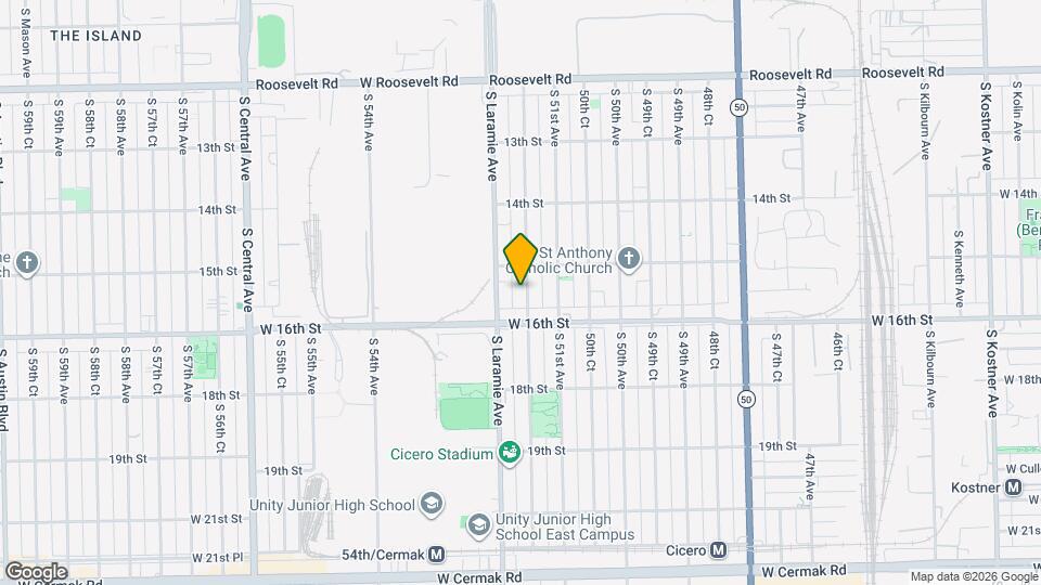 1520 S 51st Ct Map and Location Details