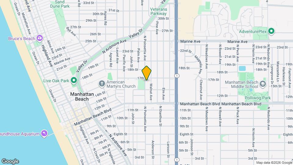 1504 N Poinsettia Ave Map and Location Details