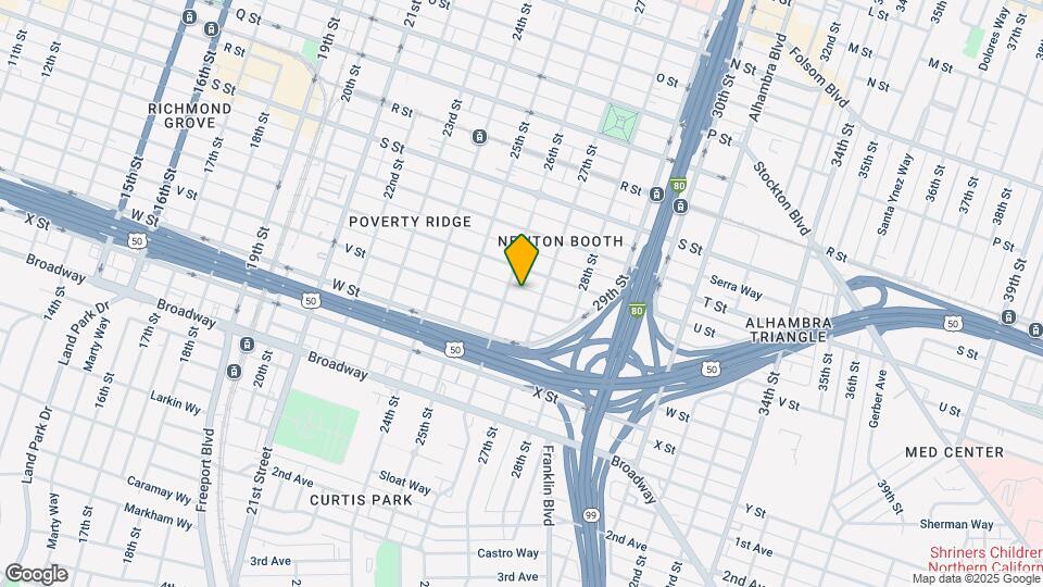 2615 V St Map and Location Details