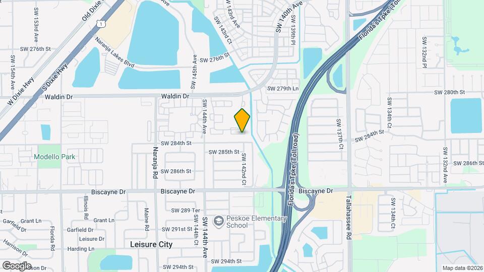 14242 SW 283rd St Map and Location Details