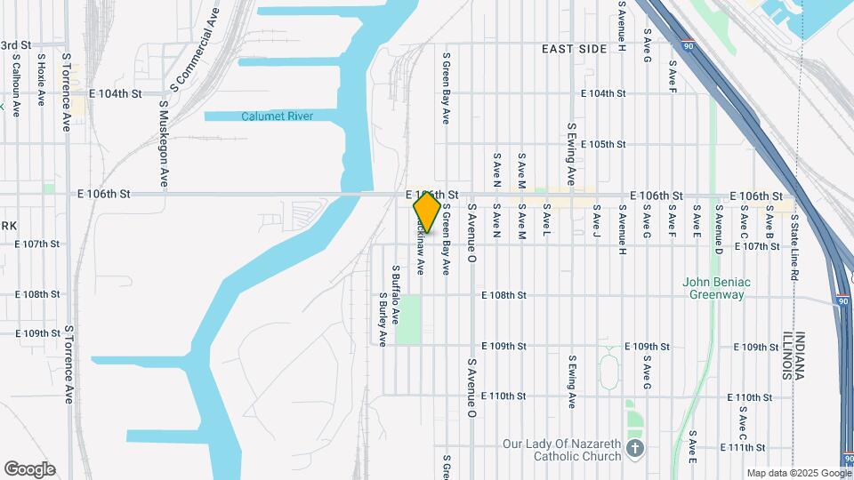10653 S Mackinaw Ave Map and Location Details