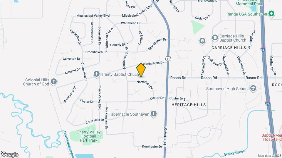 1722 Northfield Dr Map and Location Details