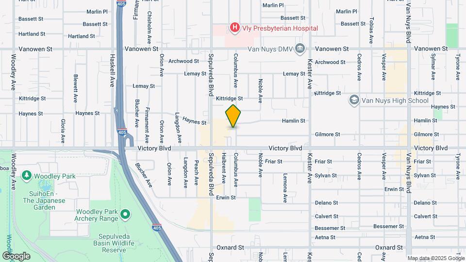 6443 Columbus Ave Map and Location Details