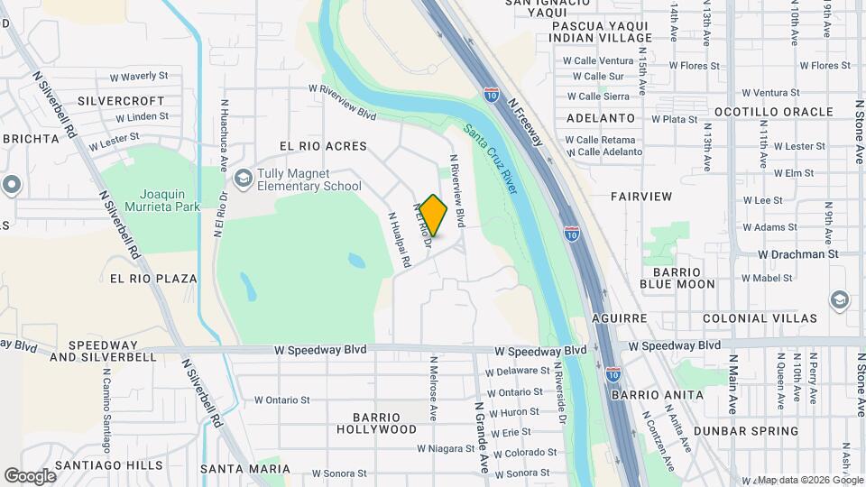 1416 N El Rio Dr Map and Location Details