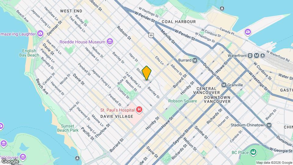 921 Thurlow St Map and Location Details