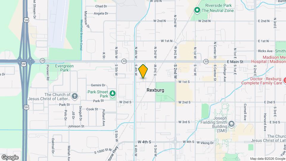 342 W 1st S Map and Location Details