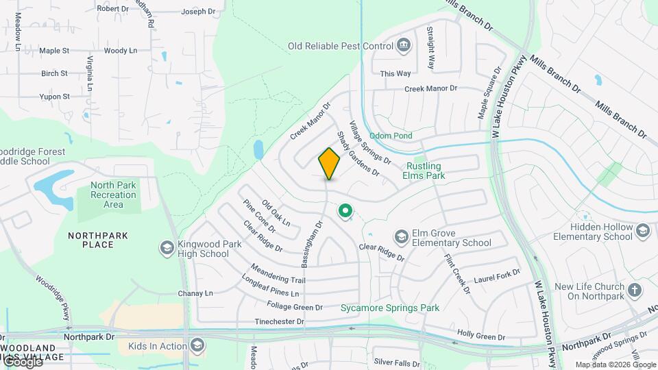 5222 Creek Shadows Dr Map and Location Details