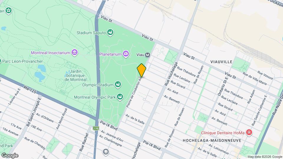 4540-4550 Pierre-De Coubertin Map and Location Details