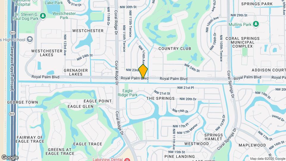 11392 Royal Palm Blvd Map and Location Details