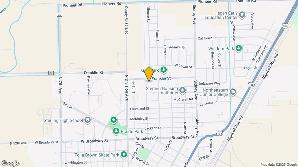 1206 N 7th St Map and Location Details