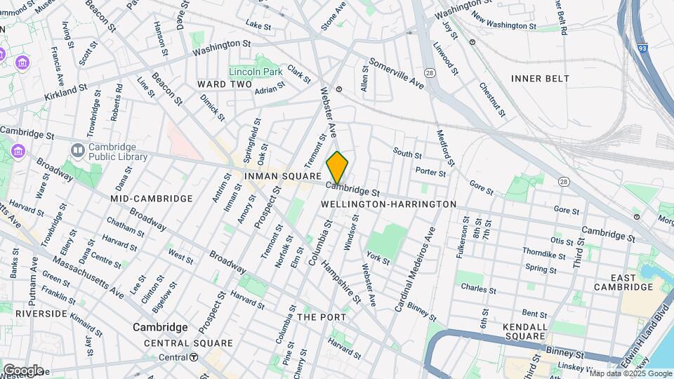 1056 Cambridge St, Unit 4F Map and Location Details