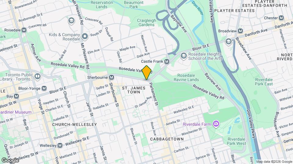 585 Bloor St E Map and Location Details