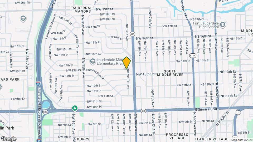 918 NW 13th Ct Map and Location Details