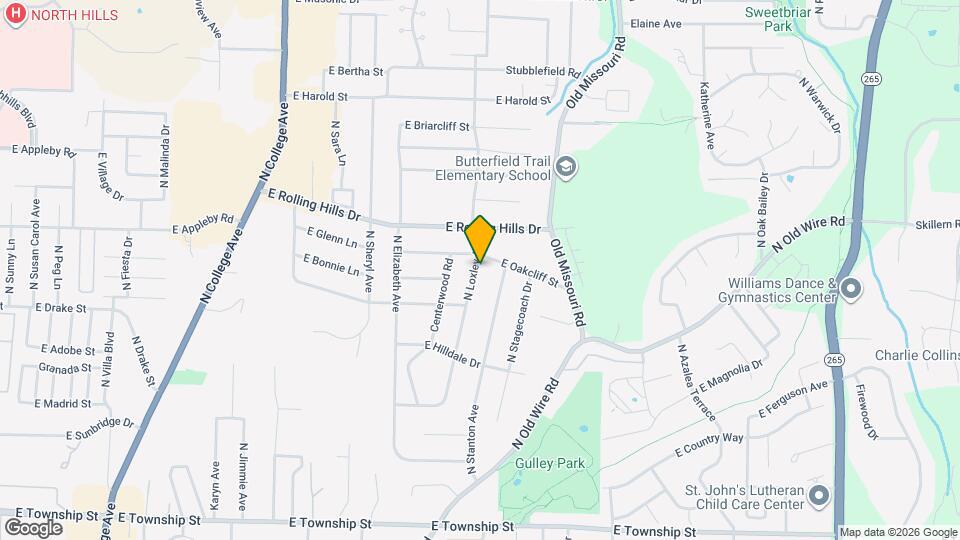 2854 N Loxley Ave Map and Location Details