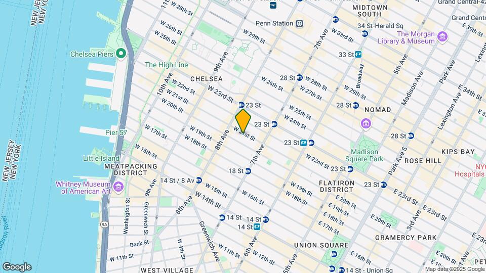 234 W 21st St Mapa y Detalles de la Ubicación