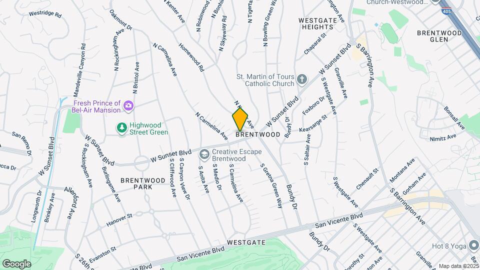 12309 W Sunset Blvd Map and Location Details
