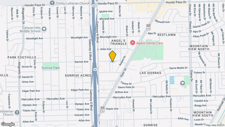 4520 Sunrise Ave Map and Location Details