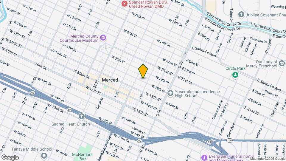 225-239 W 19th St Map and Location Details