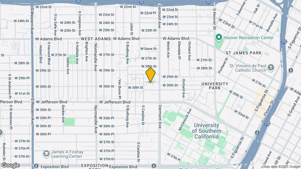 1338 W 30th St Map and Location Details