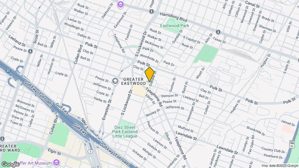 1416 Dumble St Map and Location Details