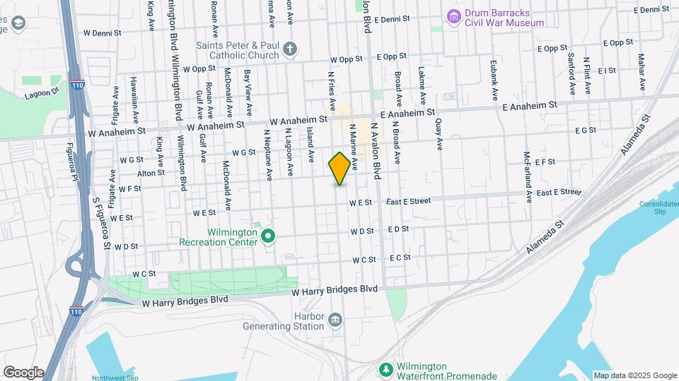 516 N Fries Ave Map and Location Details