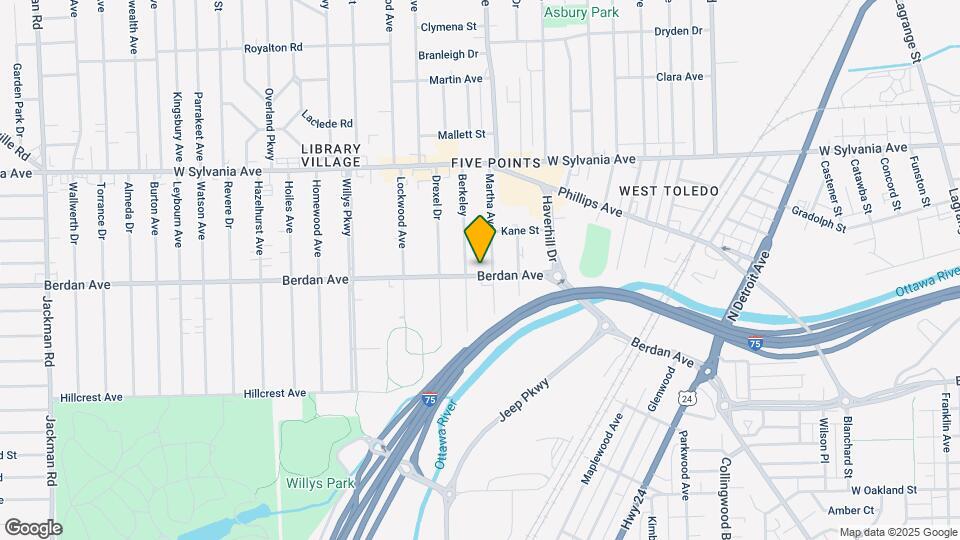 1014 Berdan Ave Map and Location Details