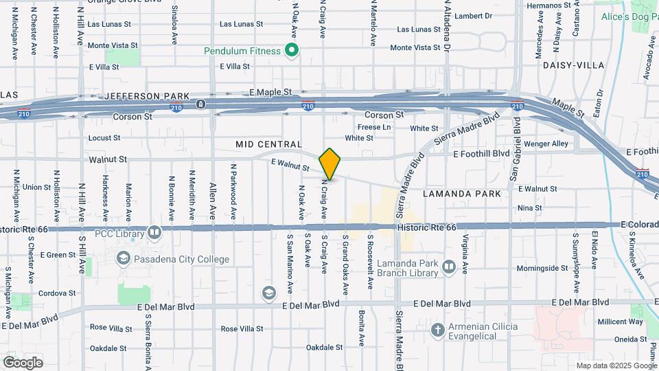 116 N Craig Ave Mapa y Detalles de la Ubicación