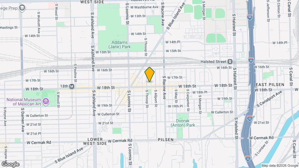 1651 S Throop St, Unit 2E Mapa y Detalles de la Ubicación