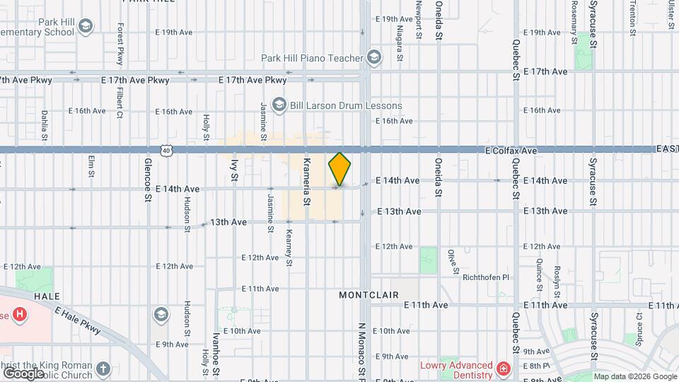 1375 Locust St Map and Location Details