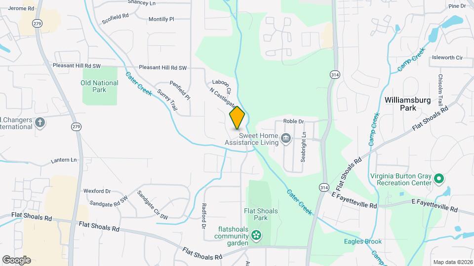 5871 N Castlegate Dr Map and Location Details
