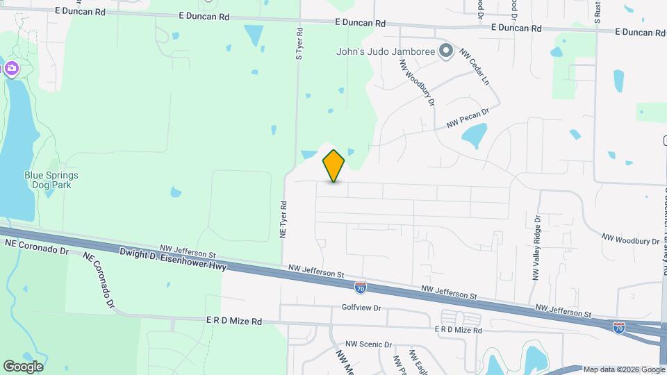 1607 NW Hilltop Ln Map and Location Details