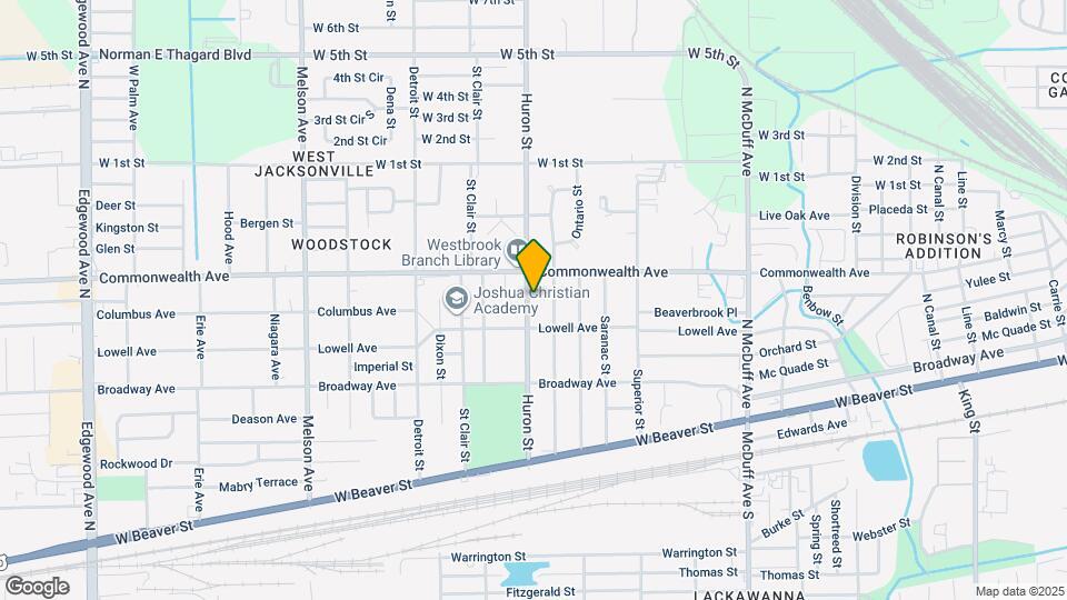 931 Huron St Map and Location Details