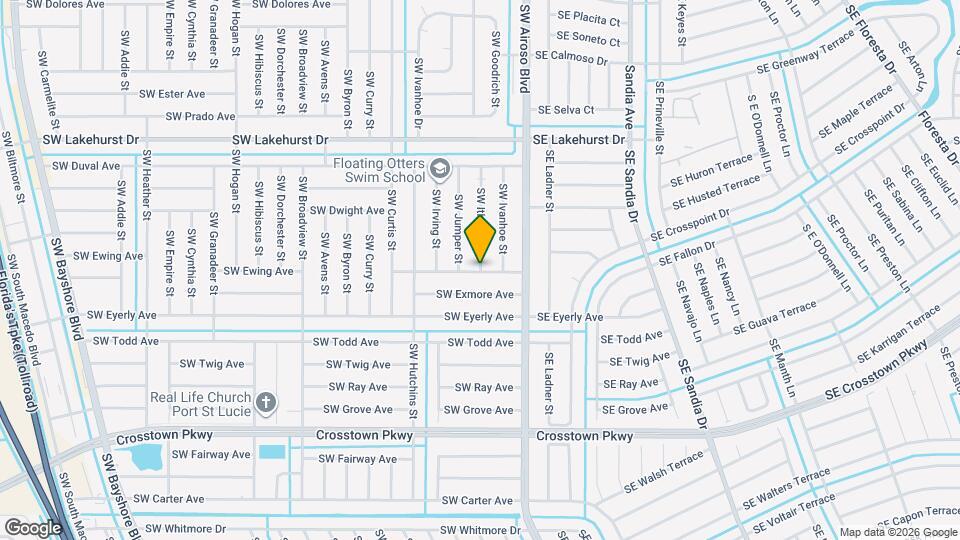 1198 SW Ithaca St Map and Location Details