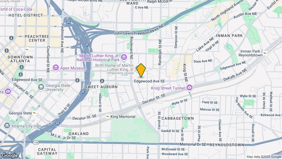 510 Edgewood Ave NE, Unit Edgewood Lofts #6 Map and Location Details