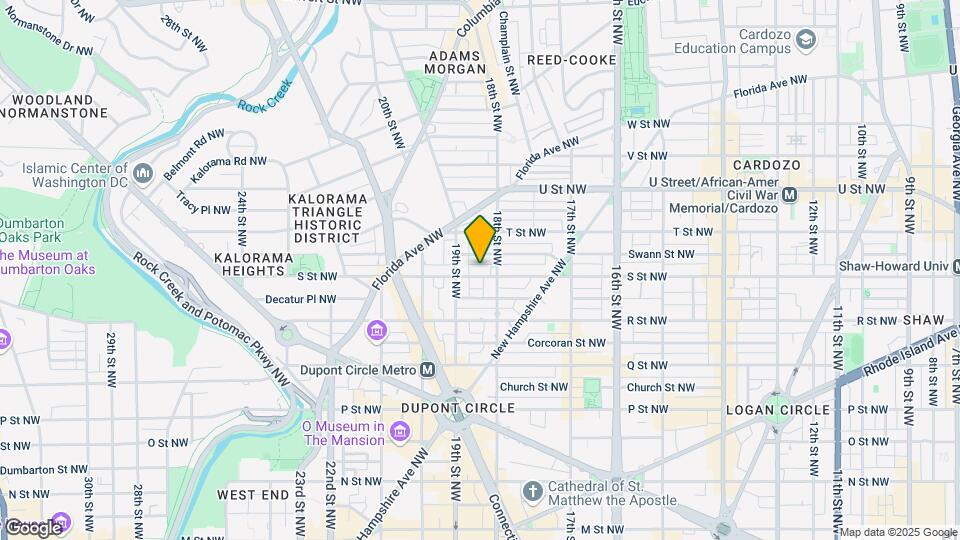 1823 S St NW Map and Location Details