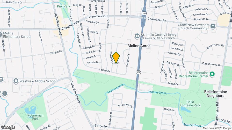 9723 Portage Dr Map and Location Details
