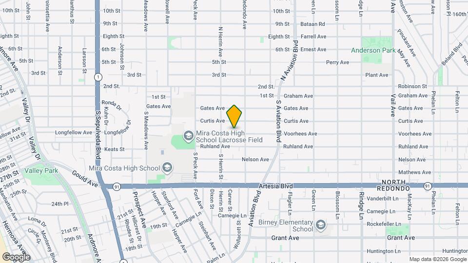 1633 Voorhees Ave Map and Location Details