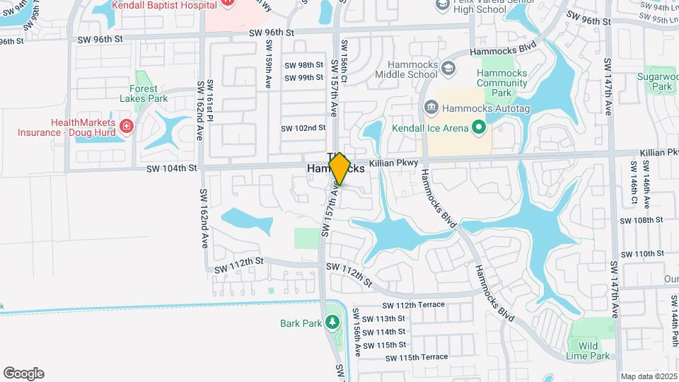 10560 SW 156th Pl Map and Location Details