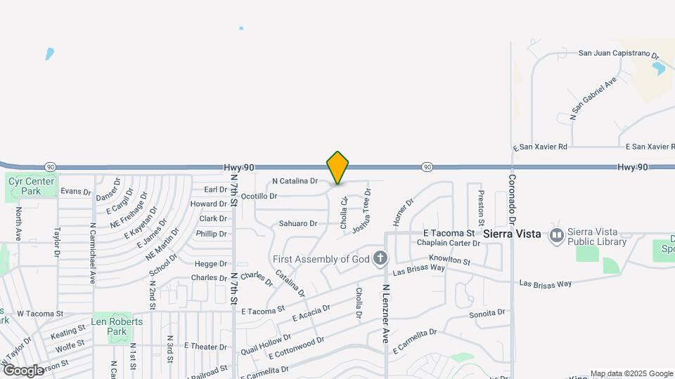 1296 Ocotillo Dr Map and Location Details