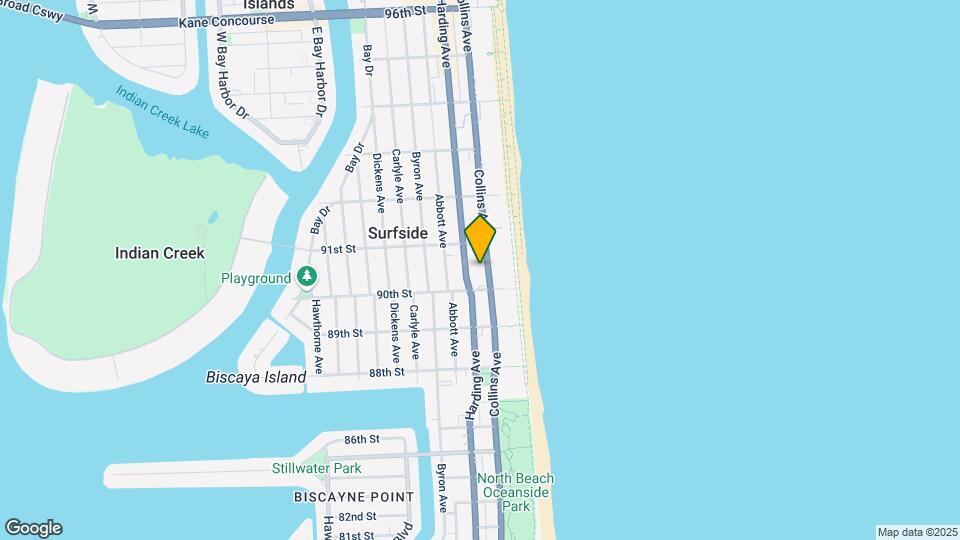 9040 Collins Ave Map and Location Details