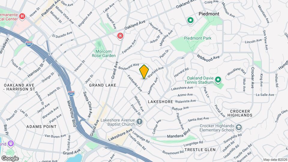 1037-1037 Warfield Ave Map and Location Details