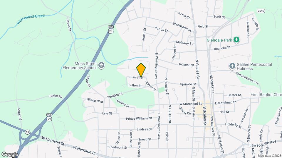 809 Sunset St Map and Location Details