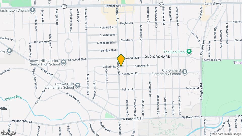 2524 Secor Rd Map and Location Details