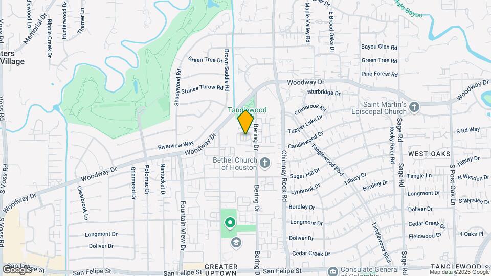 714 Bering Dr, Unit #714E Mapa y Detalles de la Ubicación