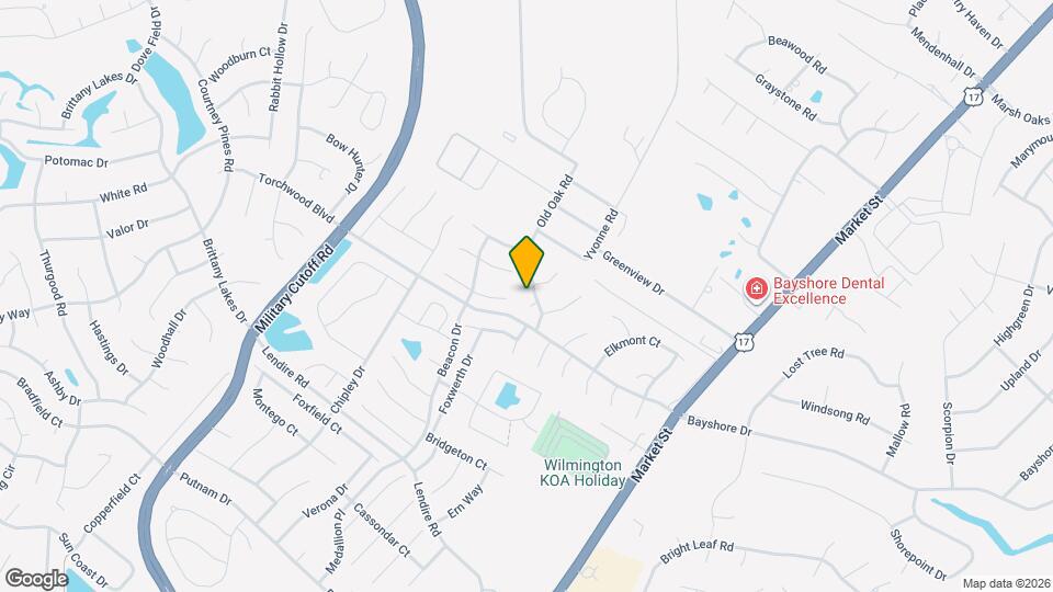 7511 Old Oak Rd Map and Location Details